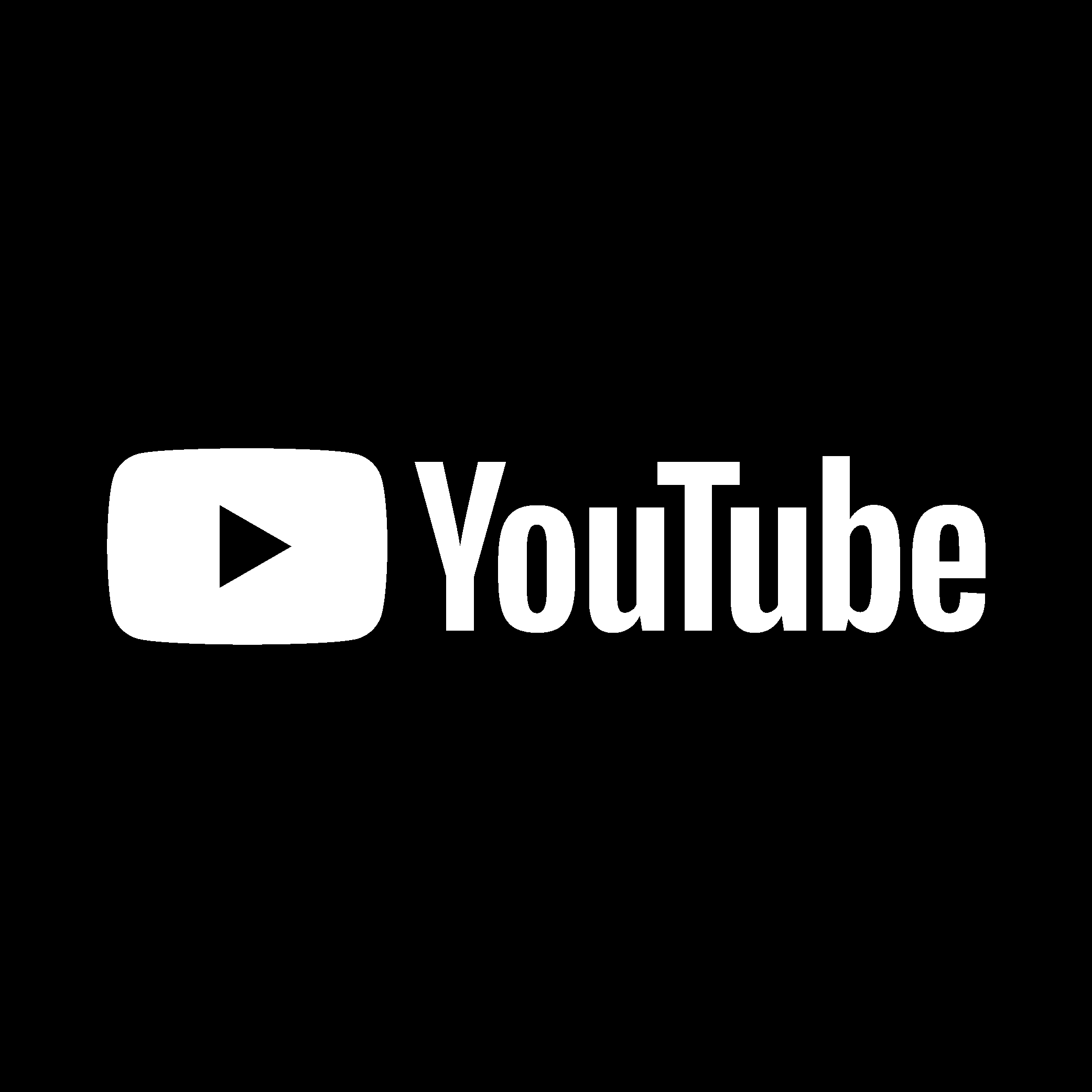 White Youtube Logo